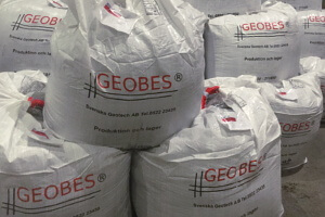 Geobes bentonitblandning i storsäck