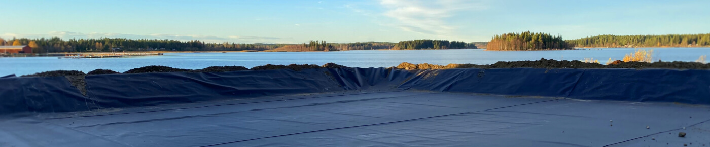 Installation med EPDM gummiduk/membran