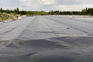 Geomembran av plast