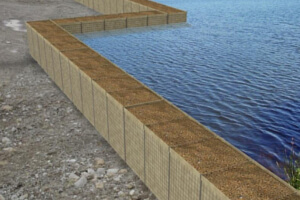 Skyddsvall. DEFENCELL MAC® Gabions